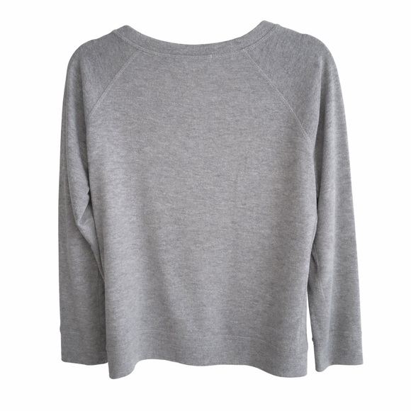 Merritt Charles Soft Gray Lightweight Pullover Sweater Top Cotton Blend Sz S - Picture 2 of 2